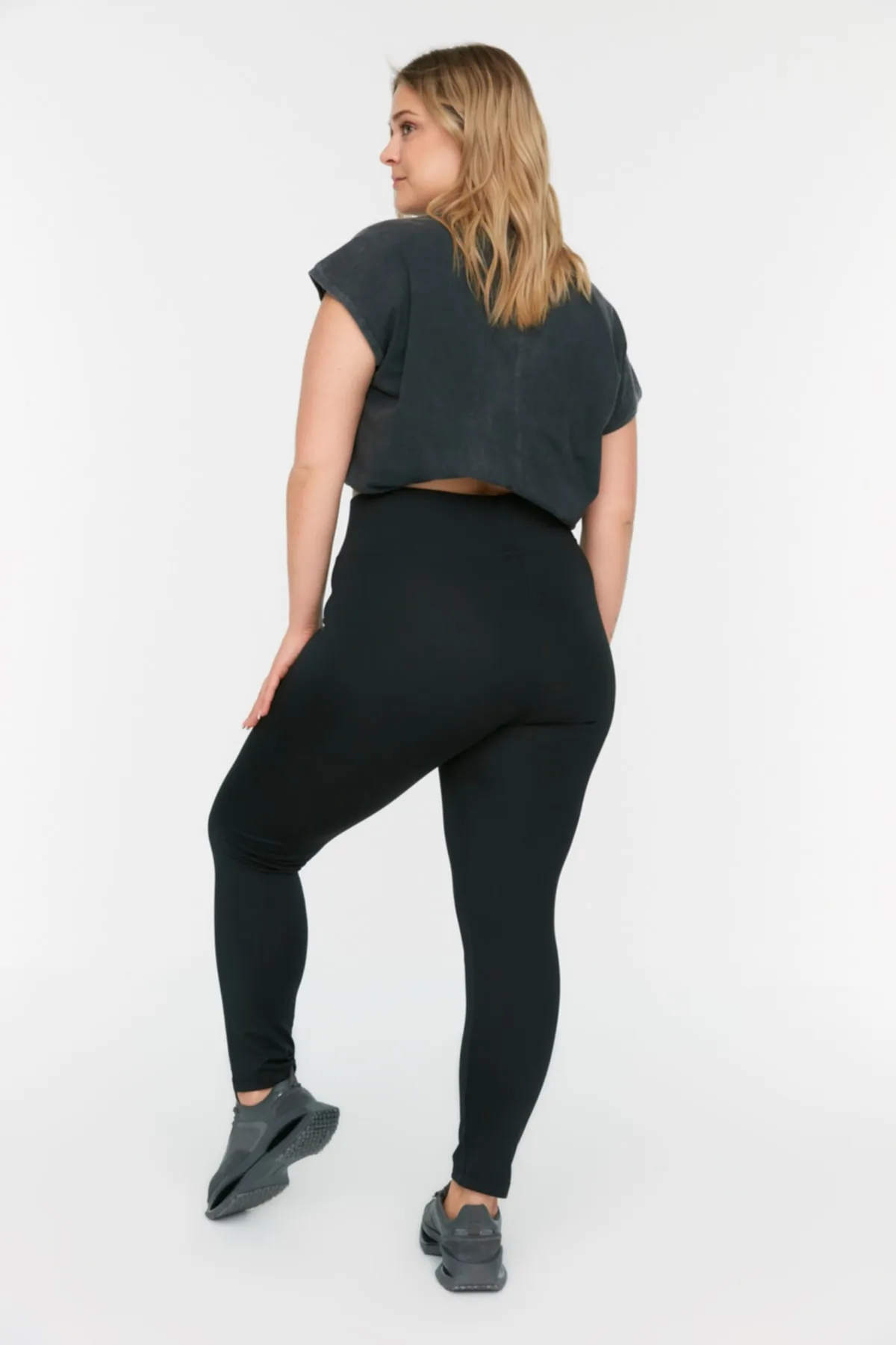 Trendyol Curve  Schwarze Strickstrumpfhose TBSSS22TA0026