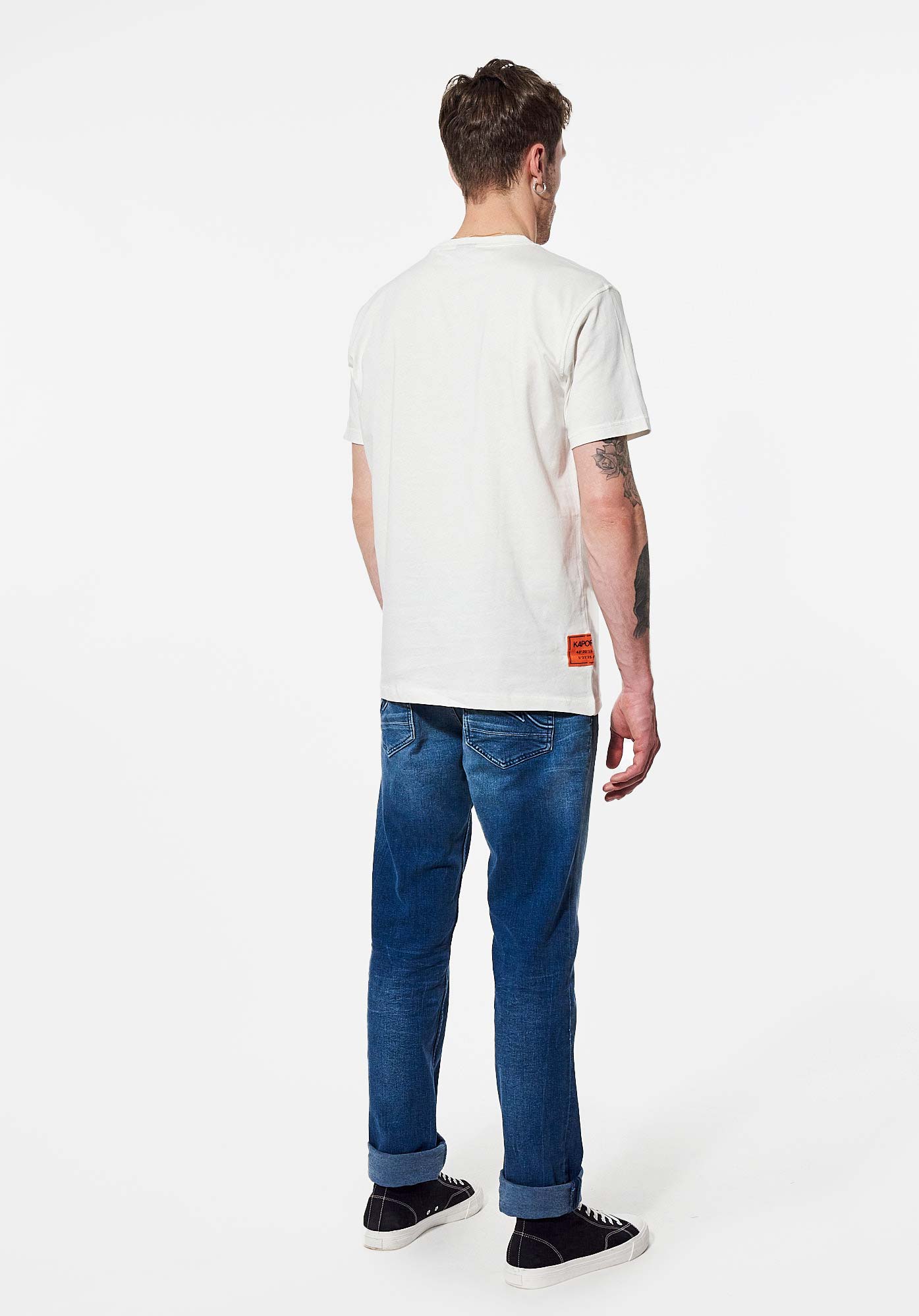 BILKI  T-shirt blanc tête de mort Homme