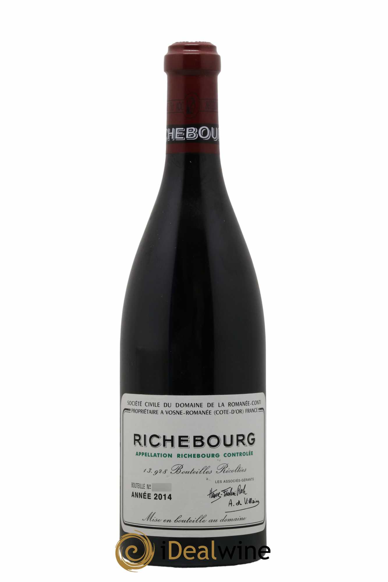 Richebourg Grand Cru Domaine de la Romanée-Conti  2014 - Lot de 1 Bouteille