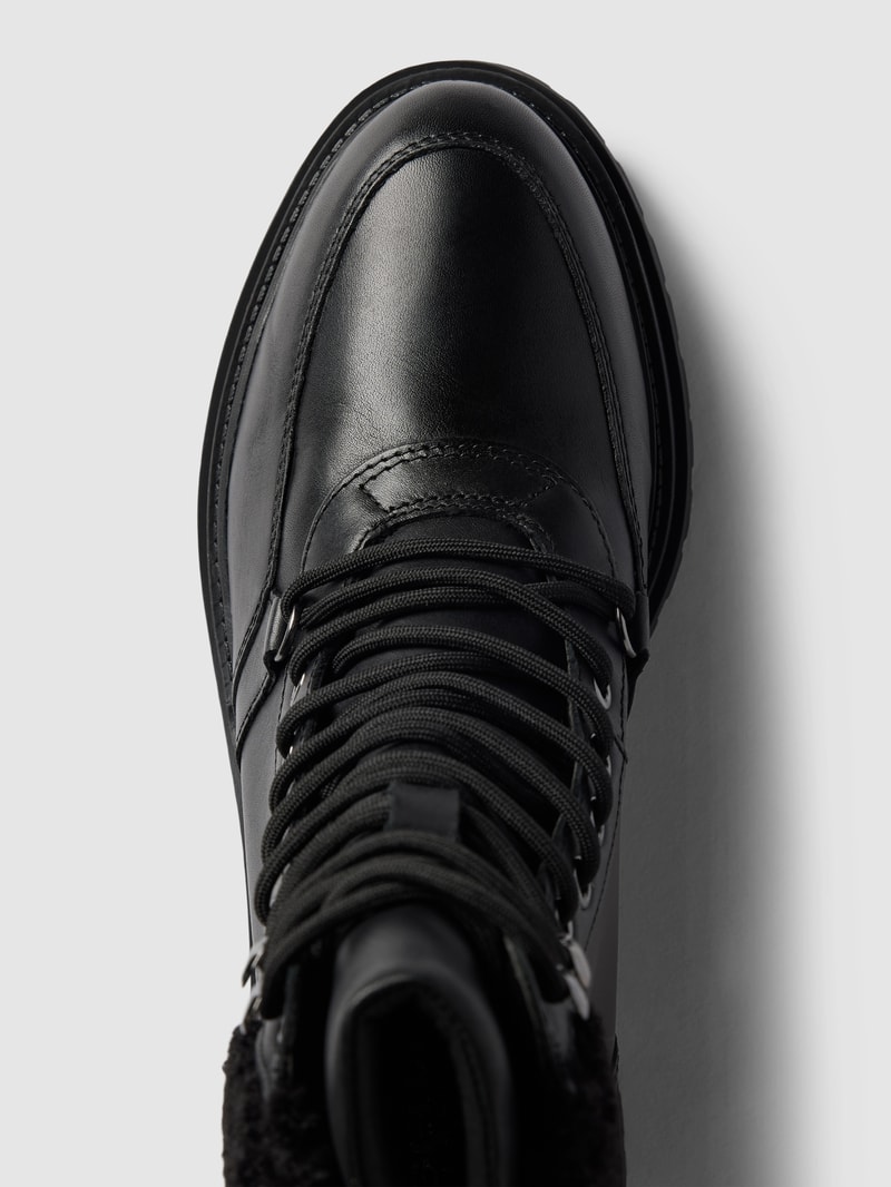 Schnürboots mit Label-Detail Modell 'IRIDEA' in schwarz