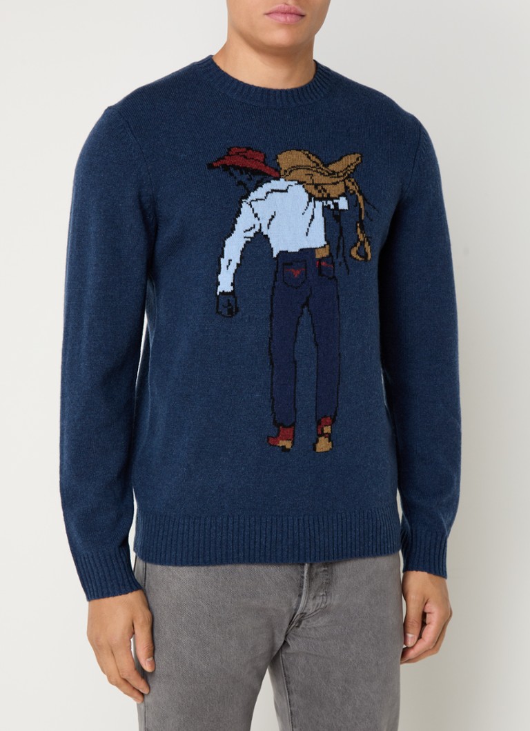 Levi's Saddleman fine-knit pullover in wool blend