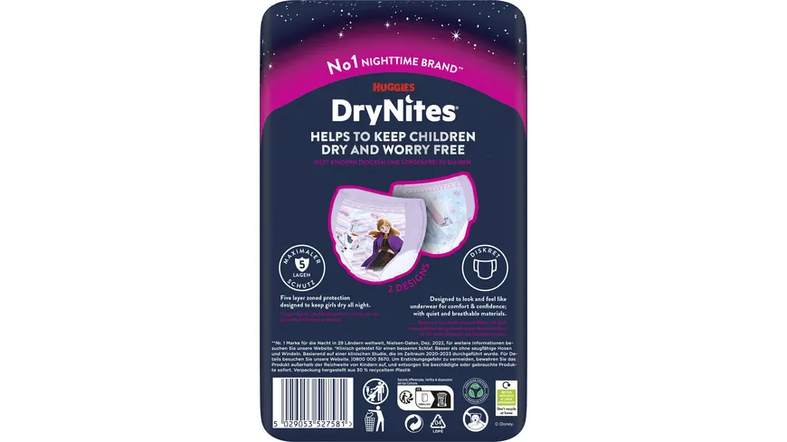 Huggies DryNites Girl 4-7 yrs.