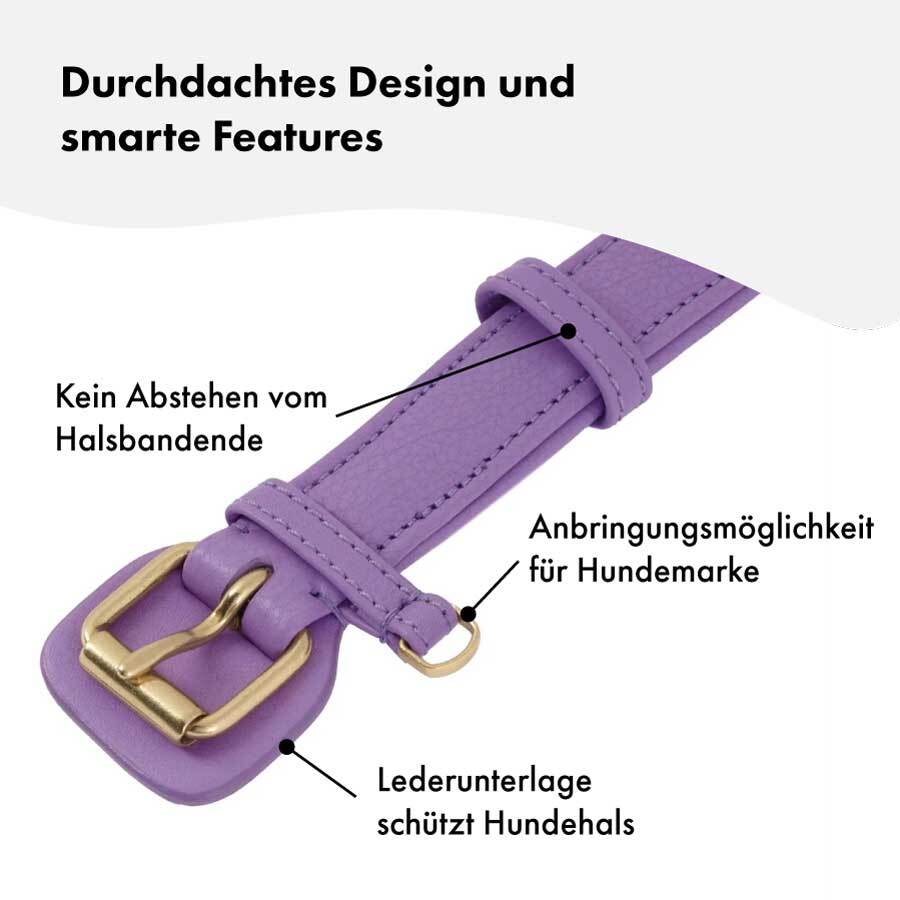William Walker Hundehalsbänder William Walker Hundehalsband Plain Lavender S
