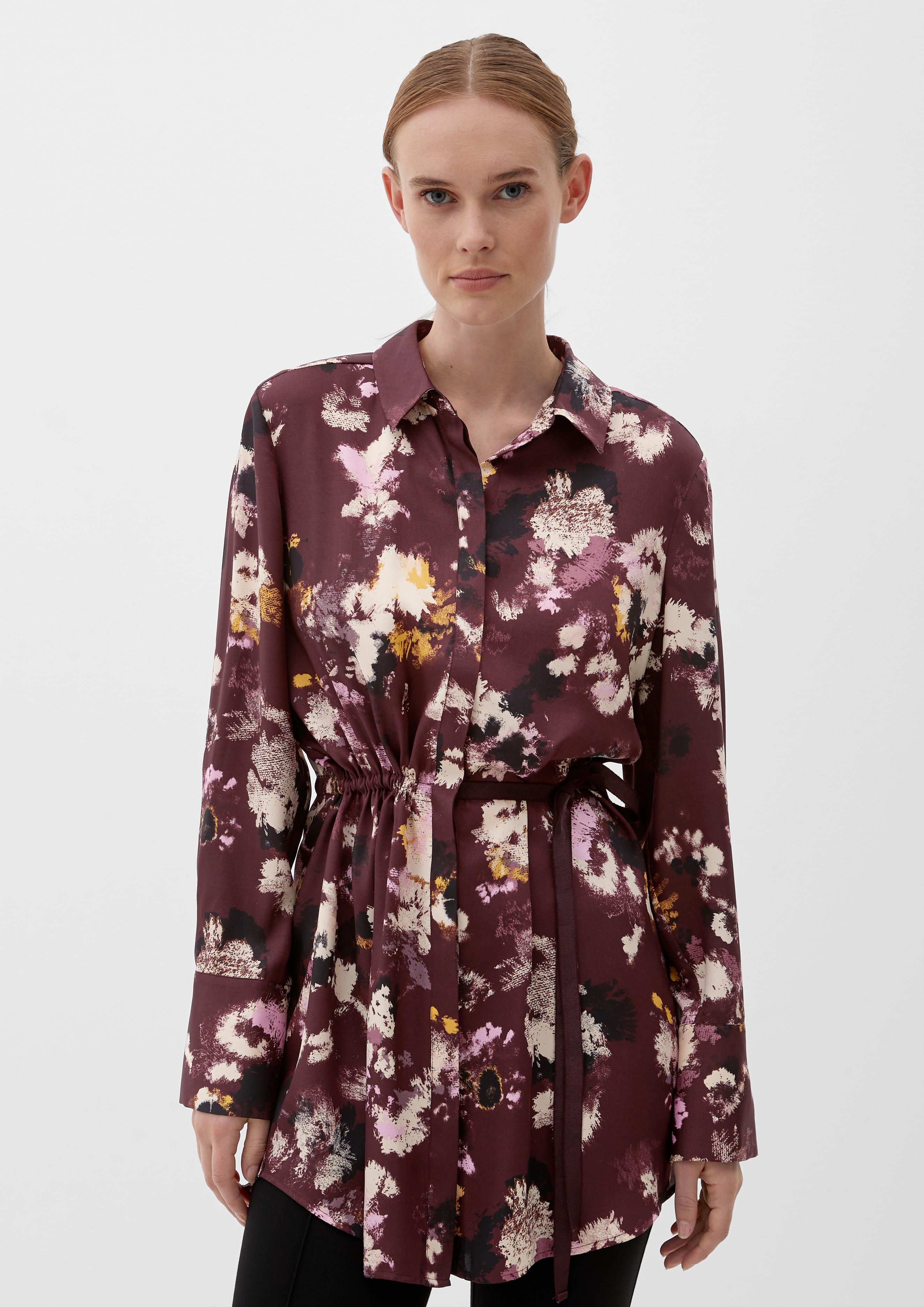 Lange Bluse im Alloverprint  2122156-49A0