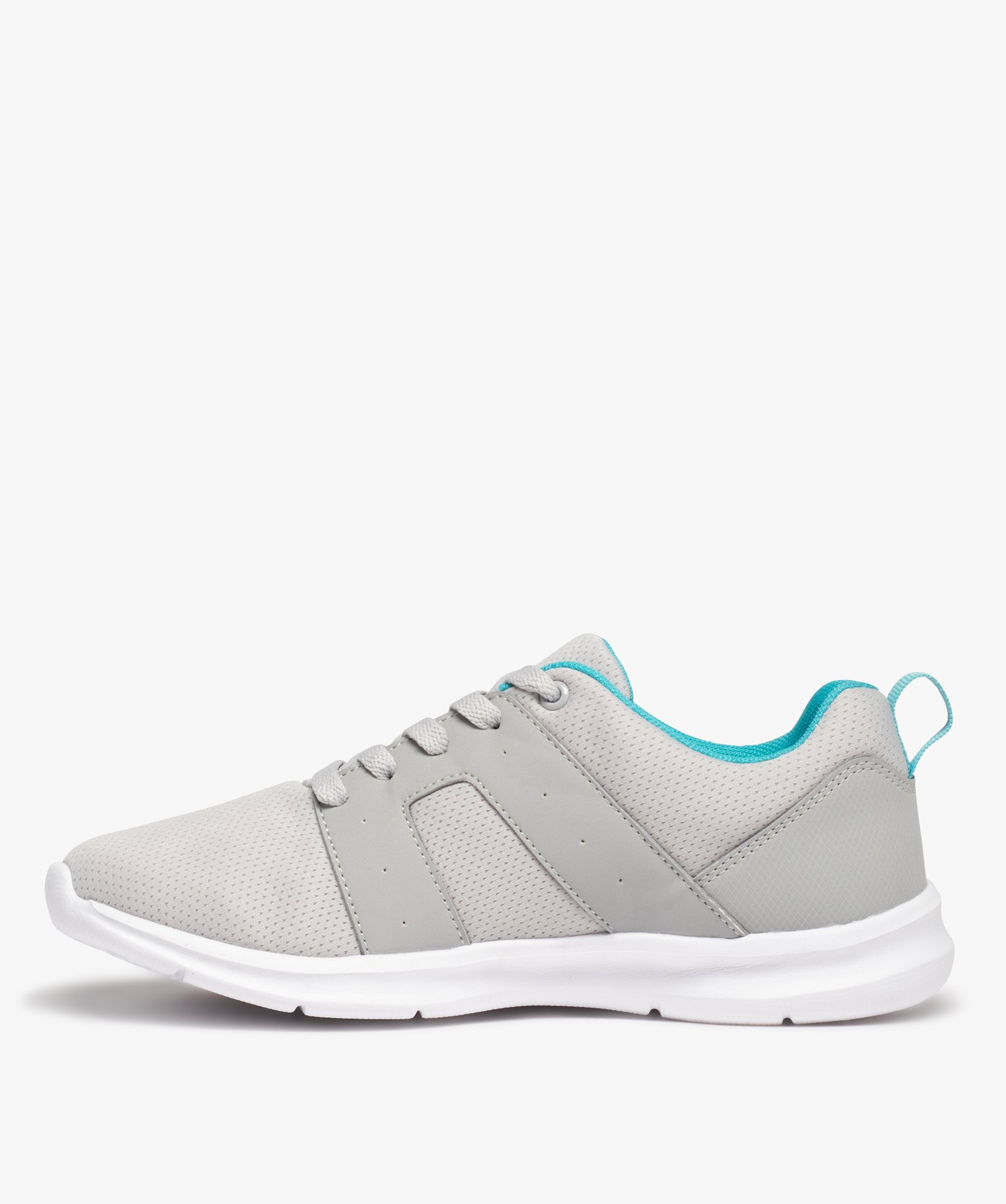 Baskets running en textile uni extralégères femme gris | GEMO