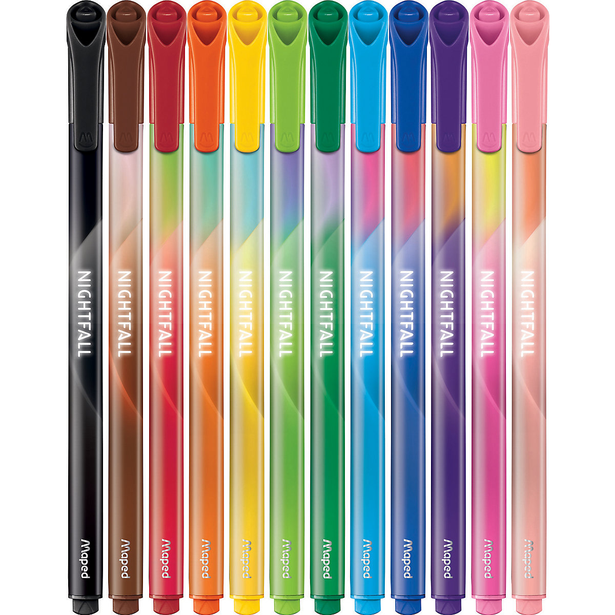 Fineliner Medium NIGHTFALL, 12 Farben