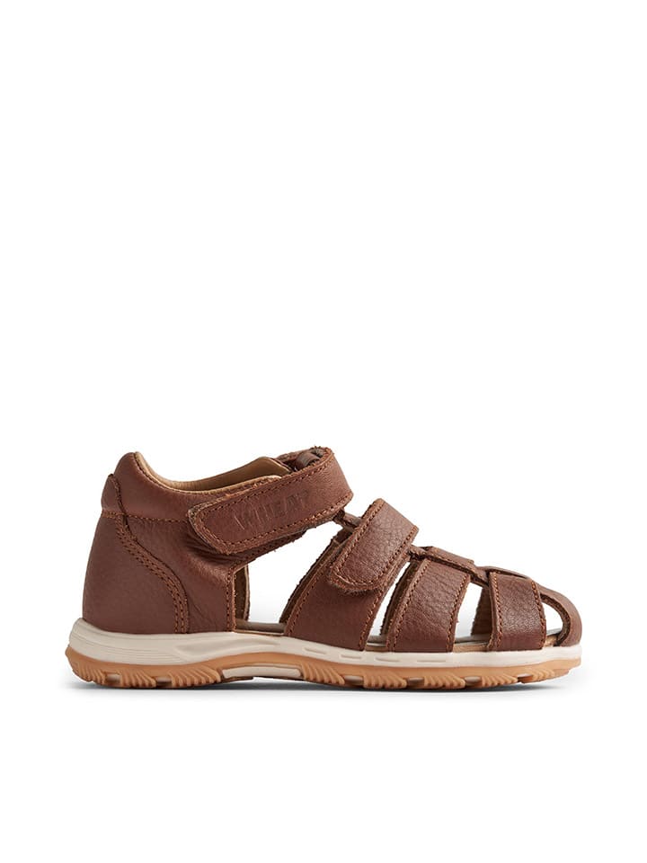 Wheat Leder-Halbsandalen in Braun günstig kaufen