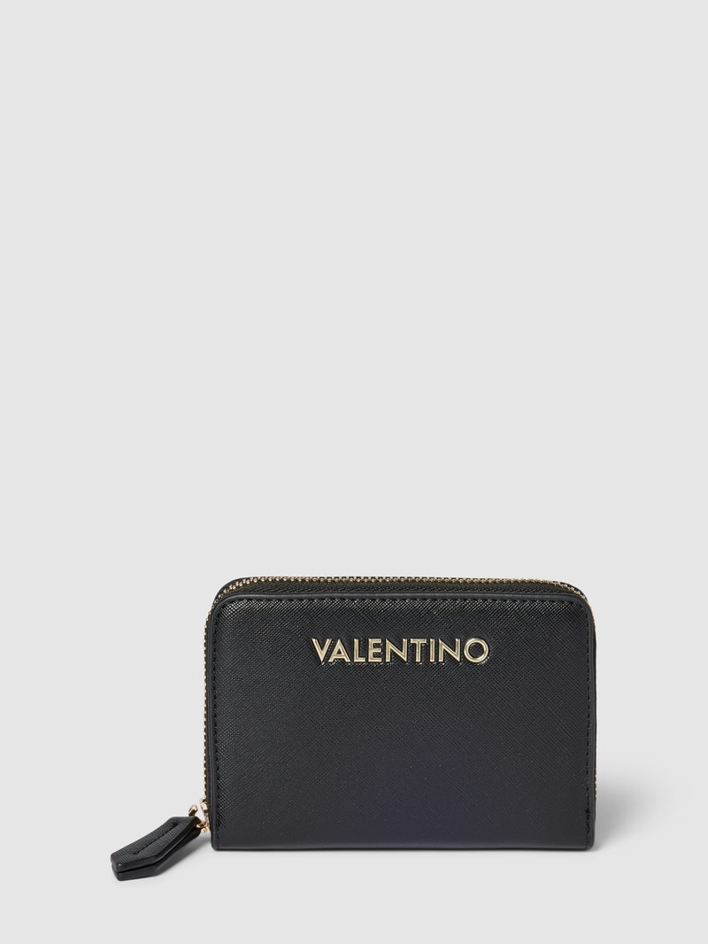 Portemonnaie mit Label-Applikation Modell 'ZERO RE' in black