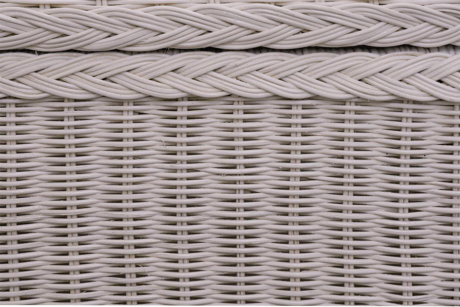 Krines Home Wäschetruhe Rattantruhe Groß Deckel Natur Rattan Truhe Aufbewahrung XL 100x50x50, Große Truhe mit viel Stauraum