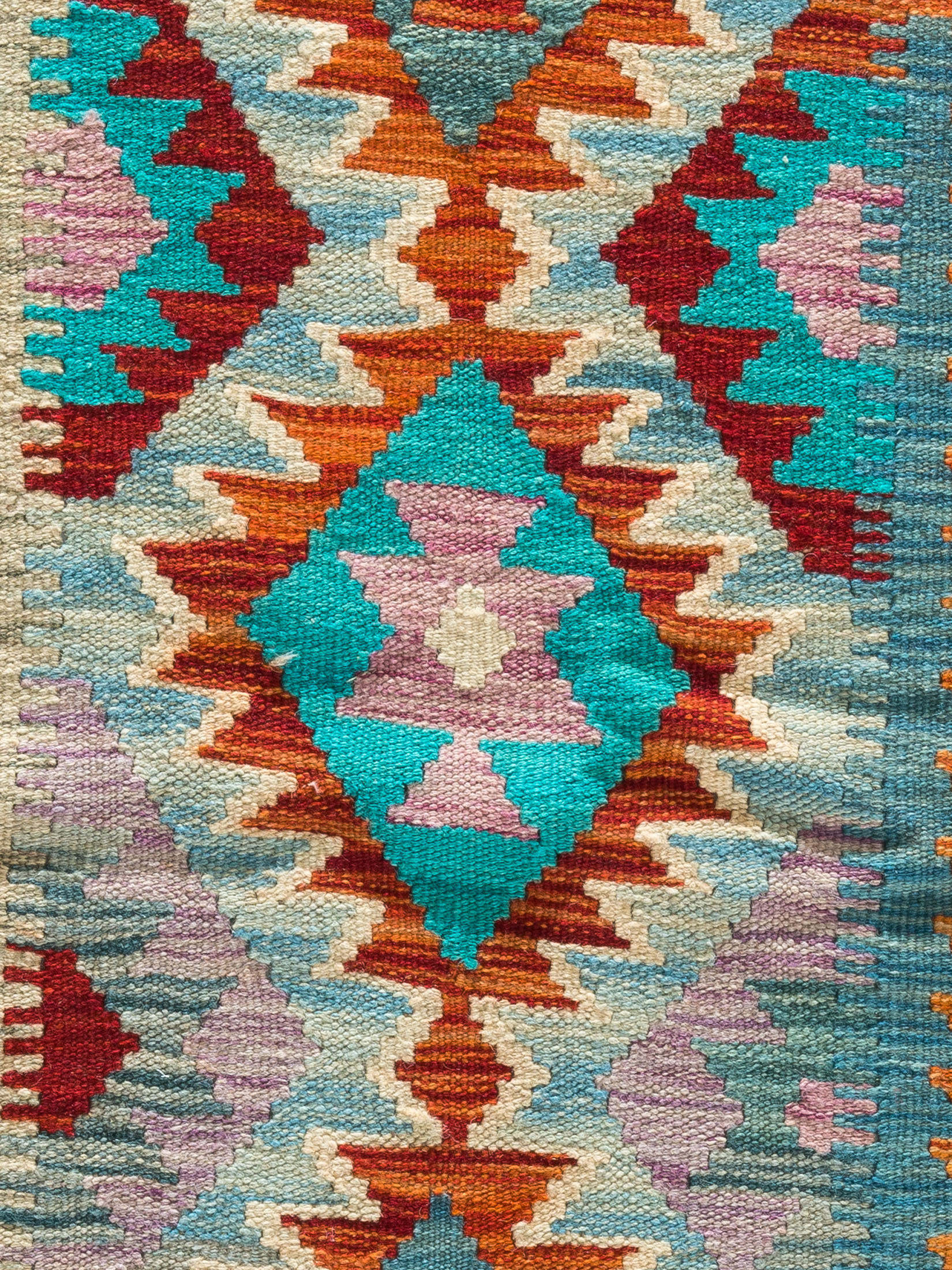 Afghan Kelim ca. 66 x 206 cm, Unikat / Einzelstück