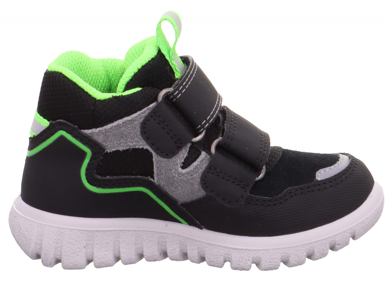 SPORT7 MINI - Schwarz/GrünSneaker high mit Klettverschluss