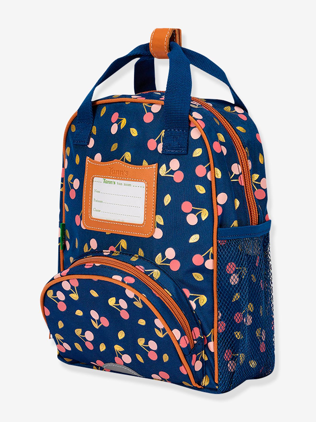 Sac à dos fille Alexa TANN'S bleu imprimé cerises