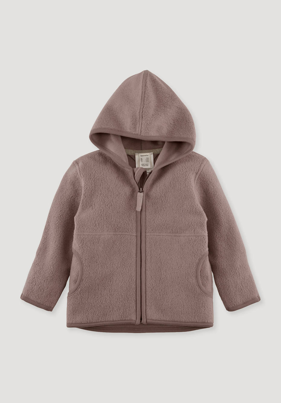 Fleece-Jacke aus reiner Bio-Baumwolle