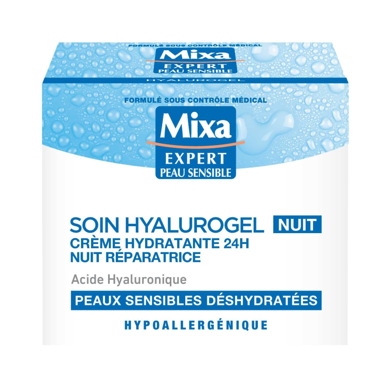 Mixa Hyalurogel Night Moisturizing Sleep Repair Cream-Mask