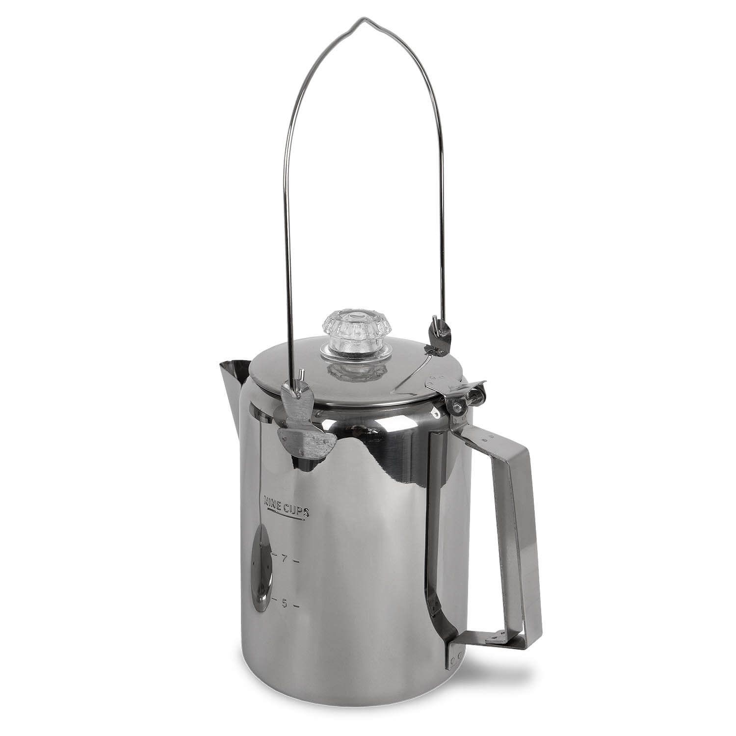 Kaffeekanne Edelstahl mit Perkolator