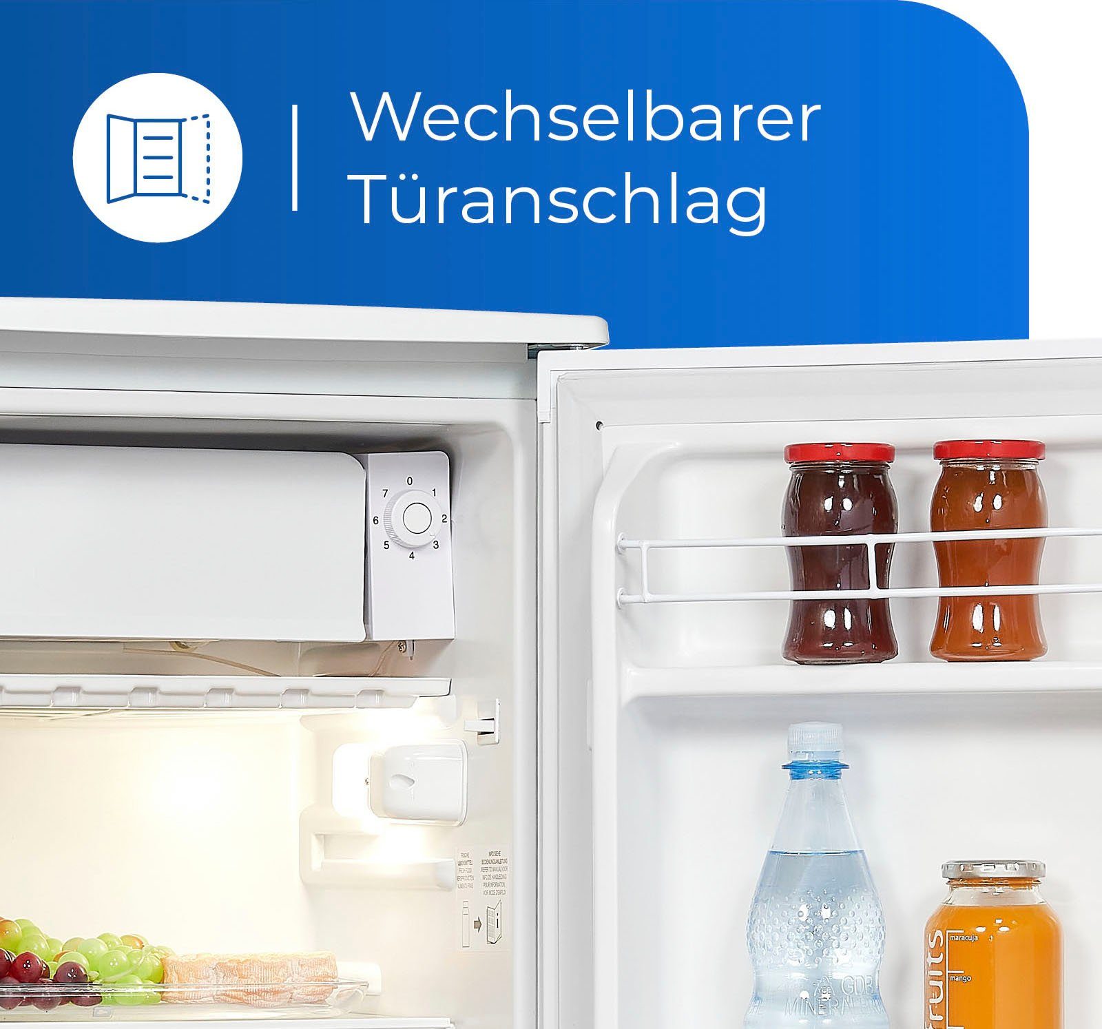 exquisit Kühlschrank KS86-0-090E, 83,5 cm hoch, 44,5 cm breit