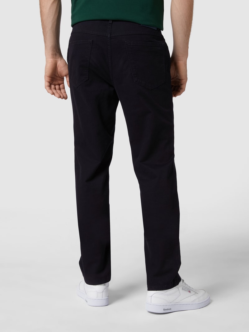 Regular Fit Stoffhose mit Stretch-Anteil Modell 'Perfetto' in marineblau