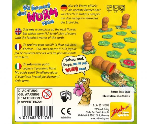 Da kommt der Wurm raus