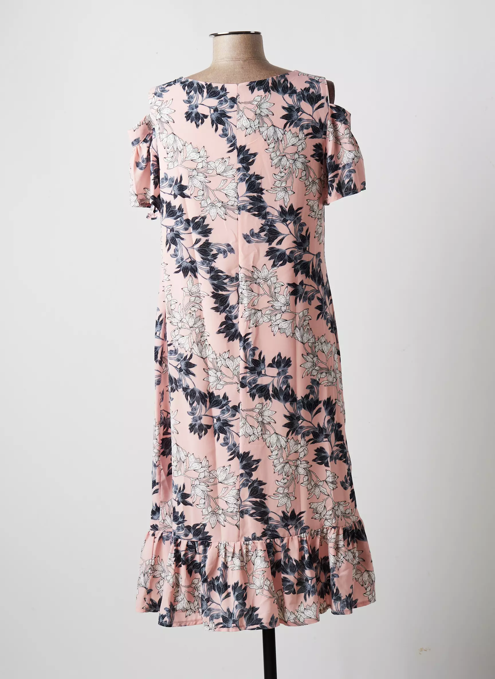 Multiples Robes Mi Longues Femme couleur rose
