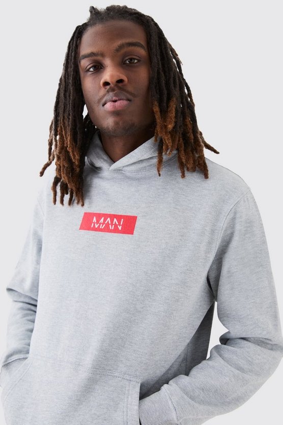 Man Print Hoodie