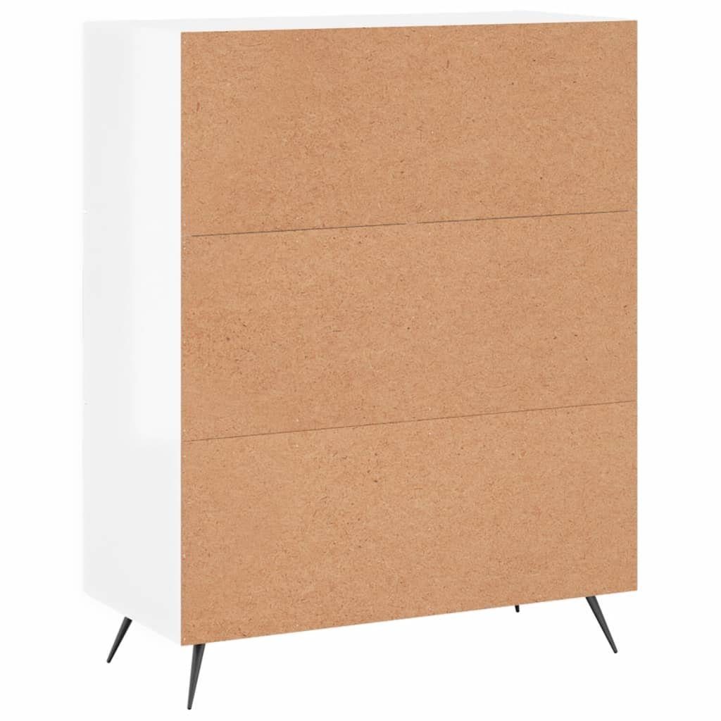 vidaXL Sideboard Sideboard Hochglanz-Weiß 69,5x34x90 cm Holzwerkstoff (1 St)