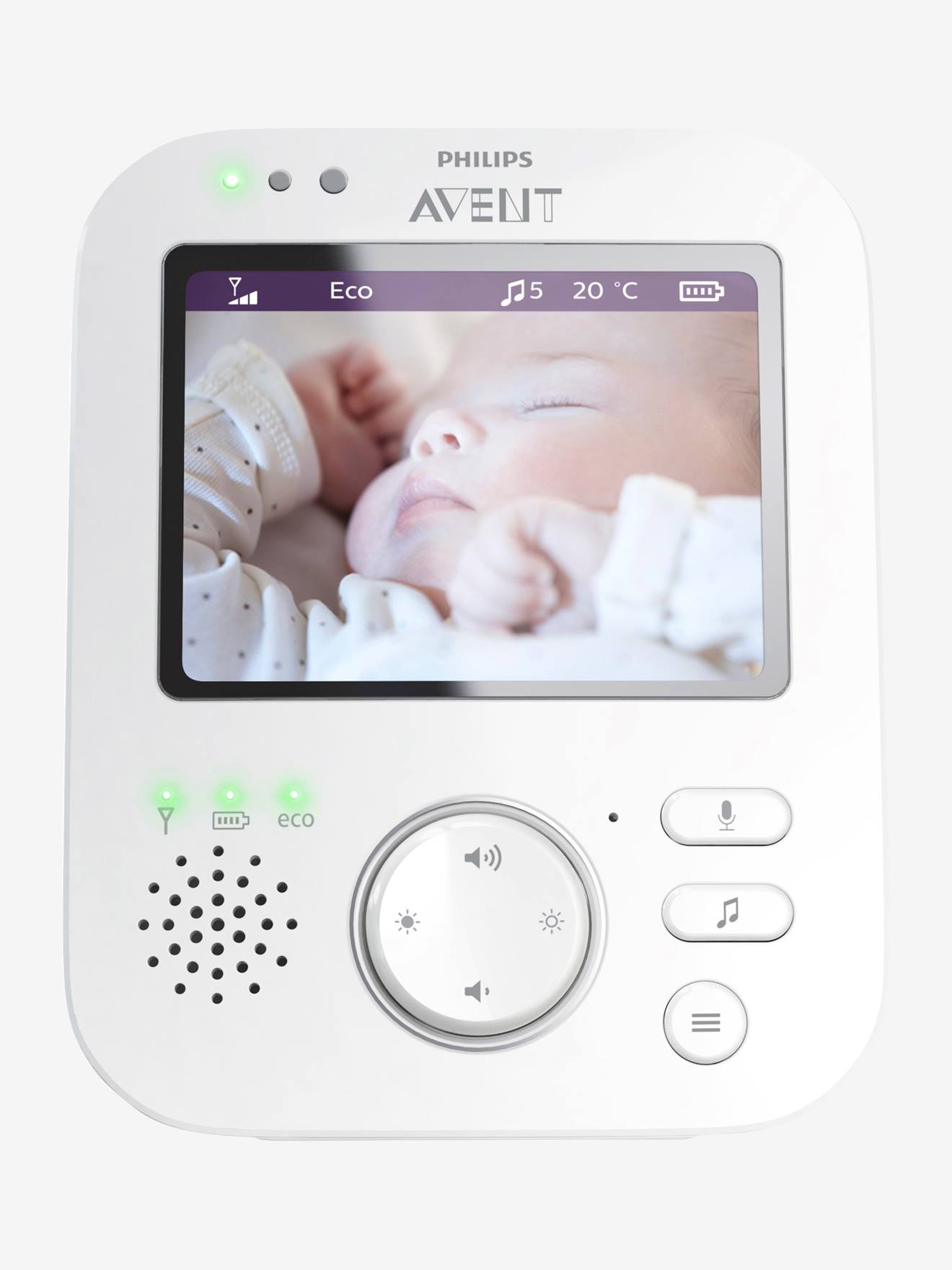 Ecoute-bébé vidéo numérique Philips AVENT FHSS SCD845 gris