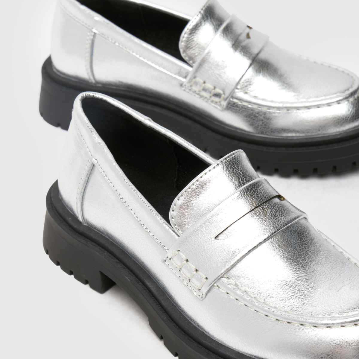 Schuh ezüst Lainey mokaszin lányka junior cipők