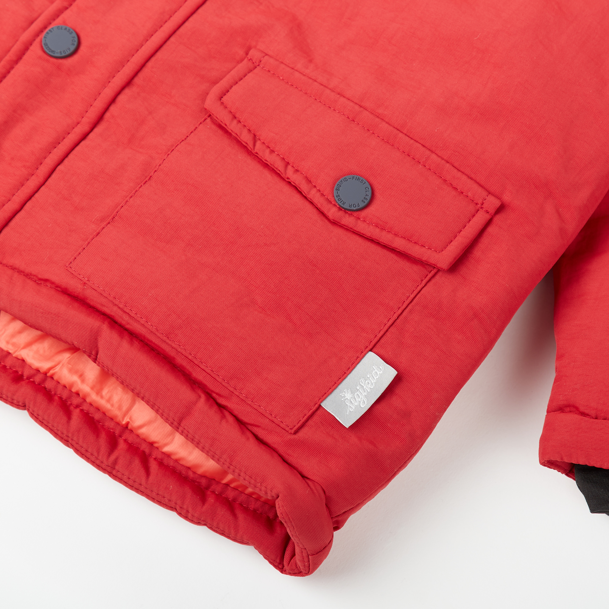 Wattierte Baby Winterjacke in Rot