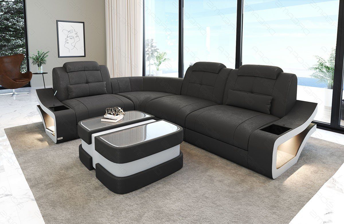 Sofa Dreams Ecksofa Polster Stoff Sofa Elena L Form A Stoffsofa Wildleder Optik