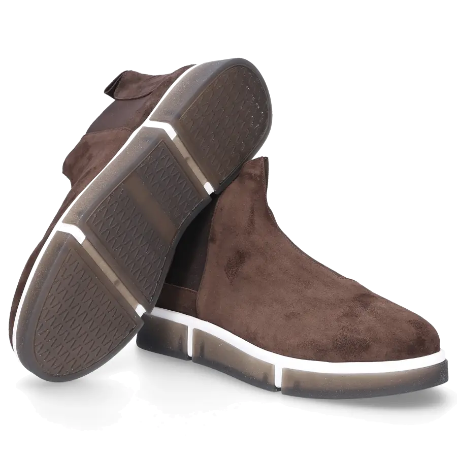 V Design - Chelsea Boots BEATLESS Kalbsveloursleder - braun