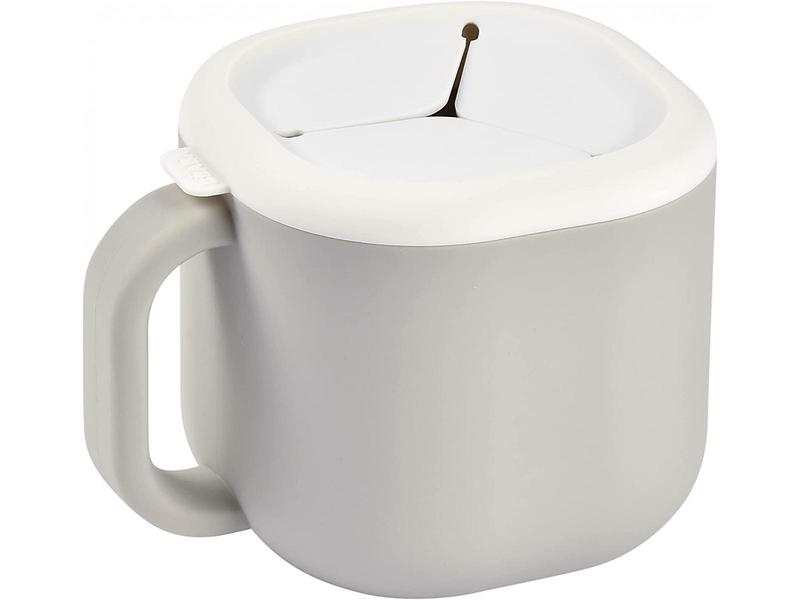 Tasse à goûter en silicone Pick 'n' Snack gris velours