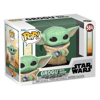Funko POP! Star Wars The Book of Boba Fett TV Vinyl Figur Grogu w/armor 9 cm