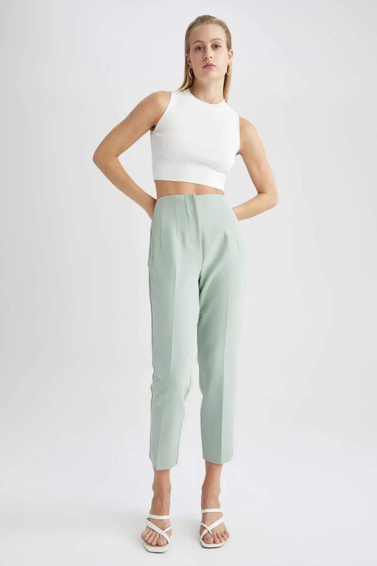 DeFacto  Slim-Fit-Hose mit hoher Taille