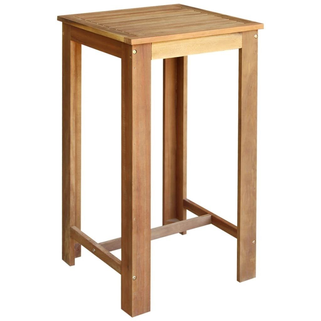 möbelando Stehtisch 295834 (LxBxH: 60x60x105 cm), aus Akazie in natur (geölt)