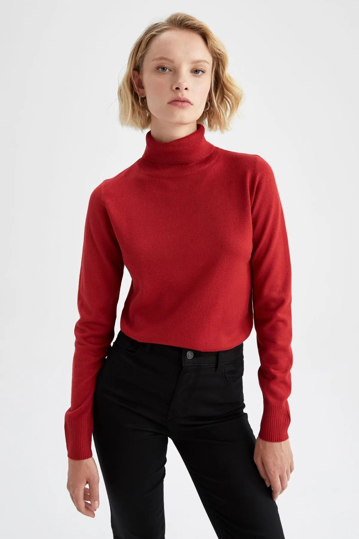 DeFacto  Extra weicher Rollkragenpullover aus Kaschmir mit Rollkragen und Relax-Passform