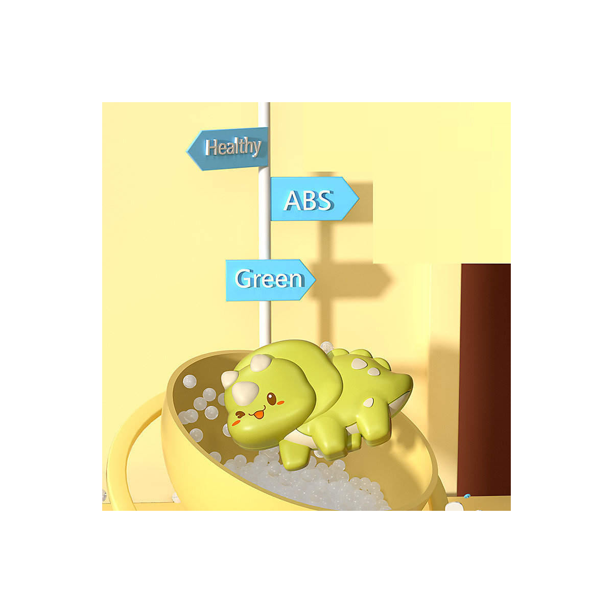 Dinosaurier Saugspinner für Kinder Fidget Spinner Cartoon Dinosaurier Bad Spielzeug Baby Spielzeug