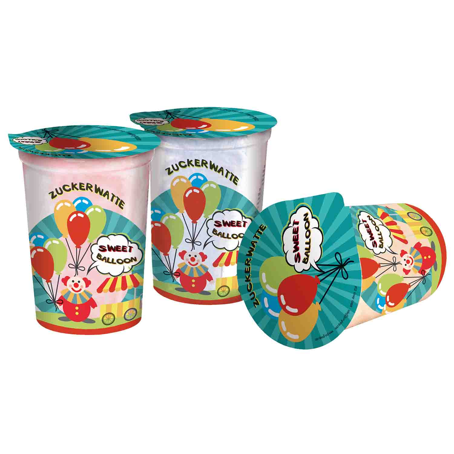 Sweet Balloon Zuckerwatte 3x20g