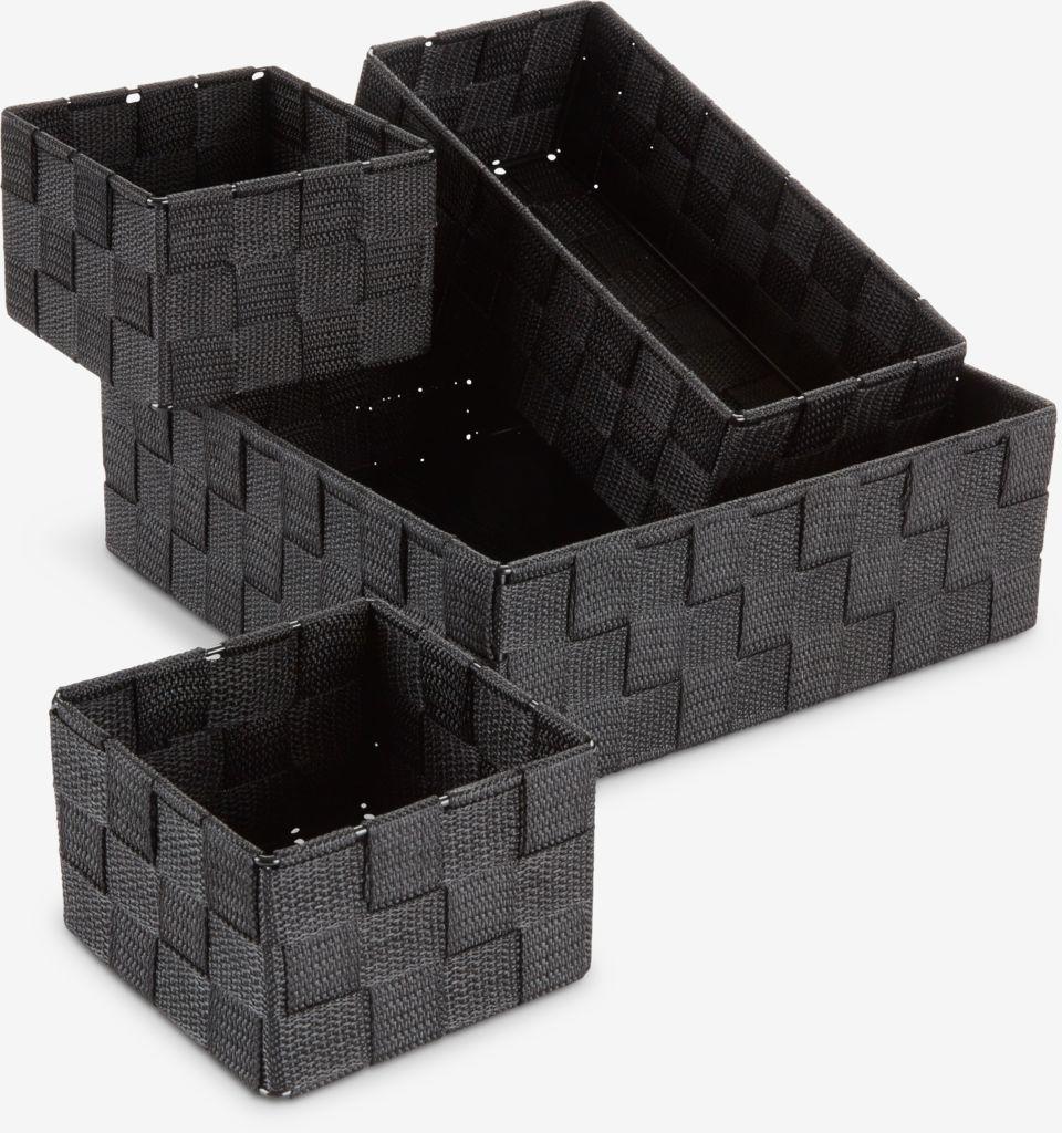 FOLKE FOLKE set de paniers 4 pièces/set noir
