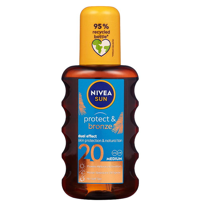 Nivea Nivea Sun SPF20 200 ml spray bronze oil