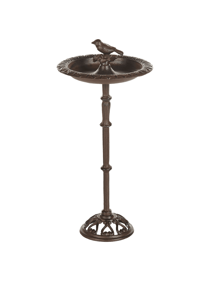 Beliani Vogelbrunnen SWALLOW in Braun - (W) 24 x (H) 50 x (L) 24 cm günstig kaufen onesize