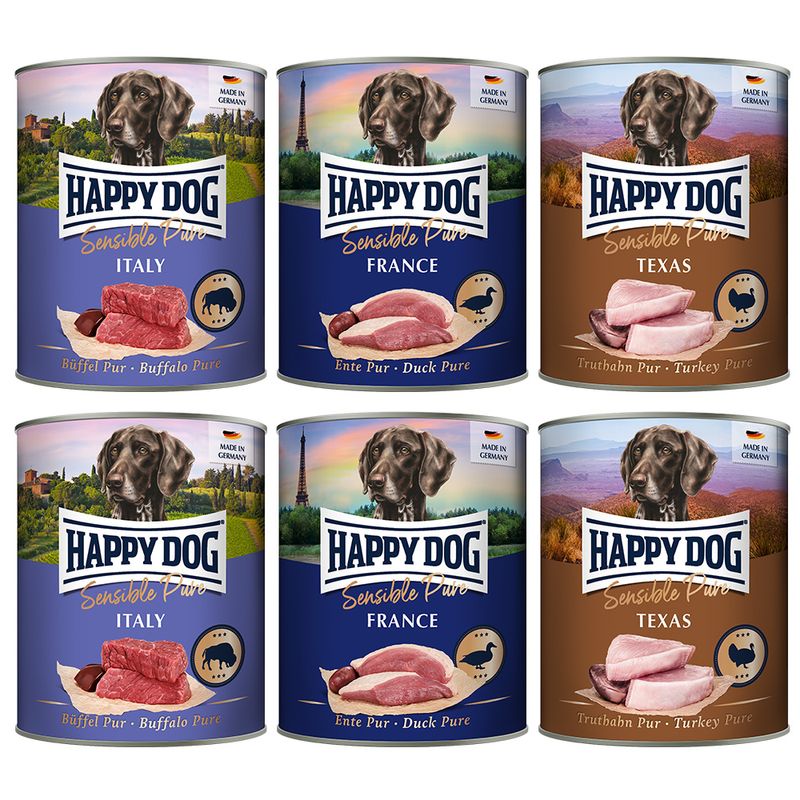 Sparpaket Happy Dog Sensible Pure 12 x 800 g