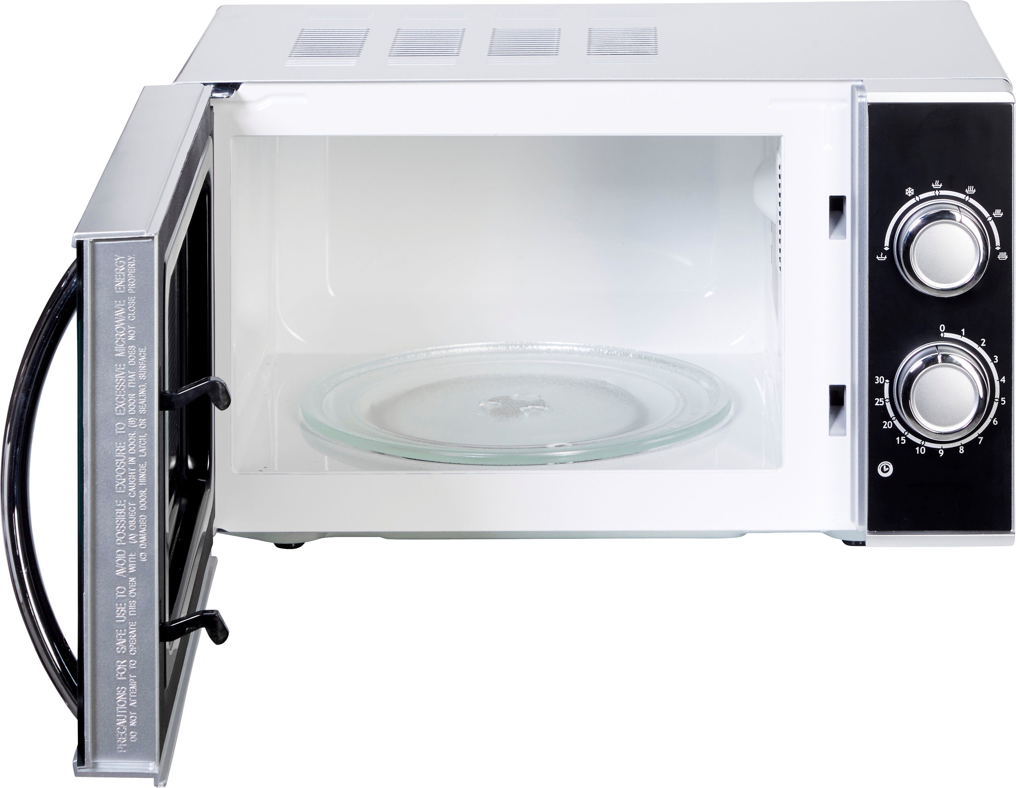 Medion® Mikrowelle MD 15644, Mikrowelle, 17 l, Leistung 700 W, 6 Leistungsstufen, Auftaufunktion