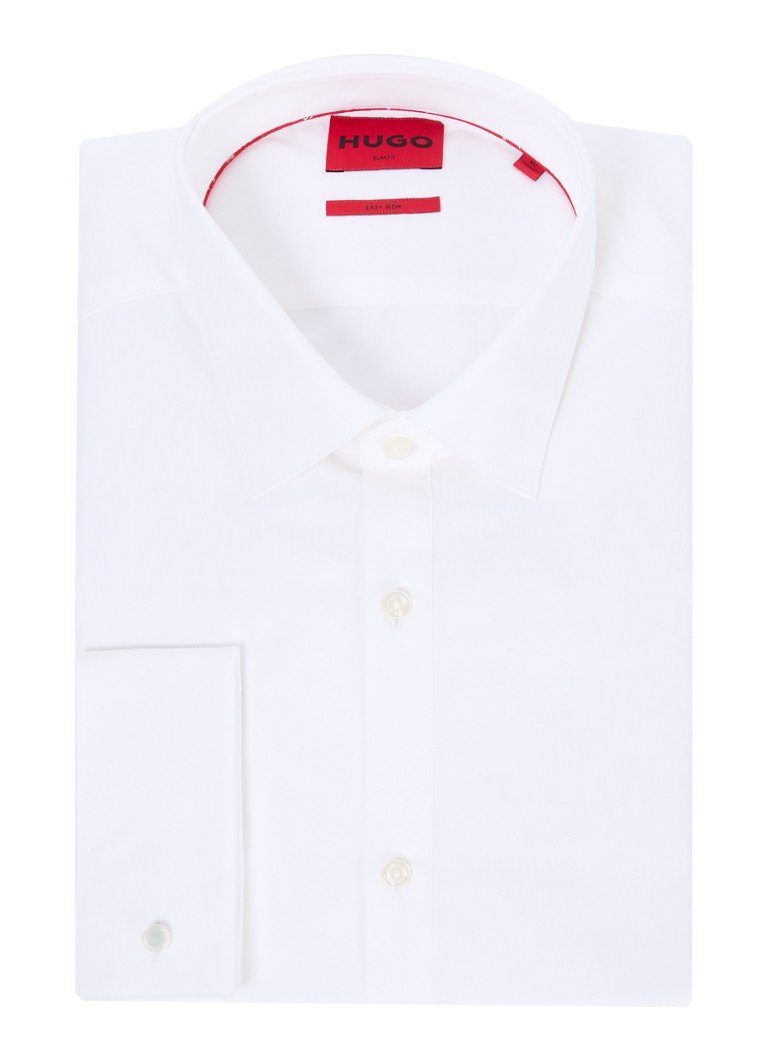Camisa HUGO BOSS King de algodão com corte slim