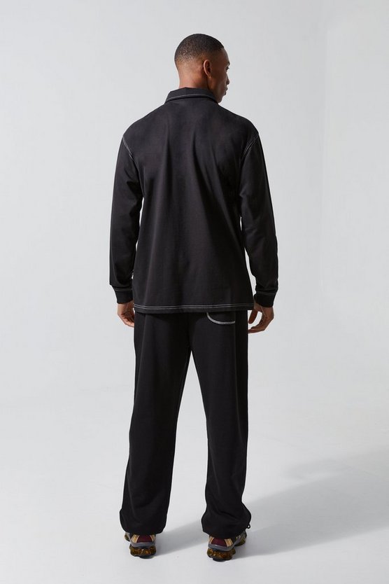 Oversize Active Rugby-Poloshirt