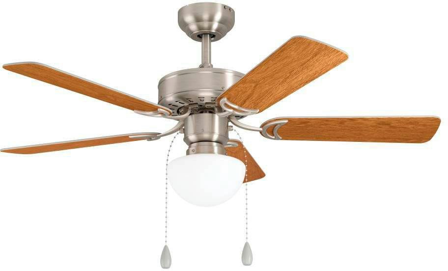 EGLO LED Deckenleuchte CADIZ, Leuchtmittel wechselbar, Ventilator mit Licht, Zugkette, Wendeflügel, AC Motor, Ø 106,6cm