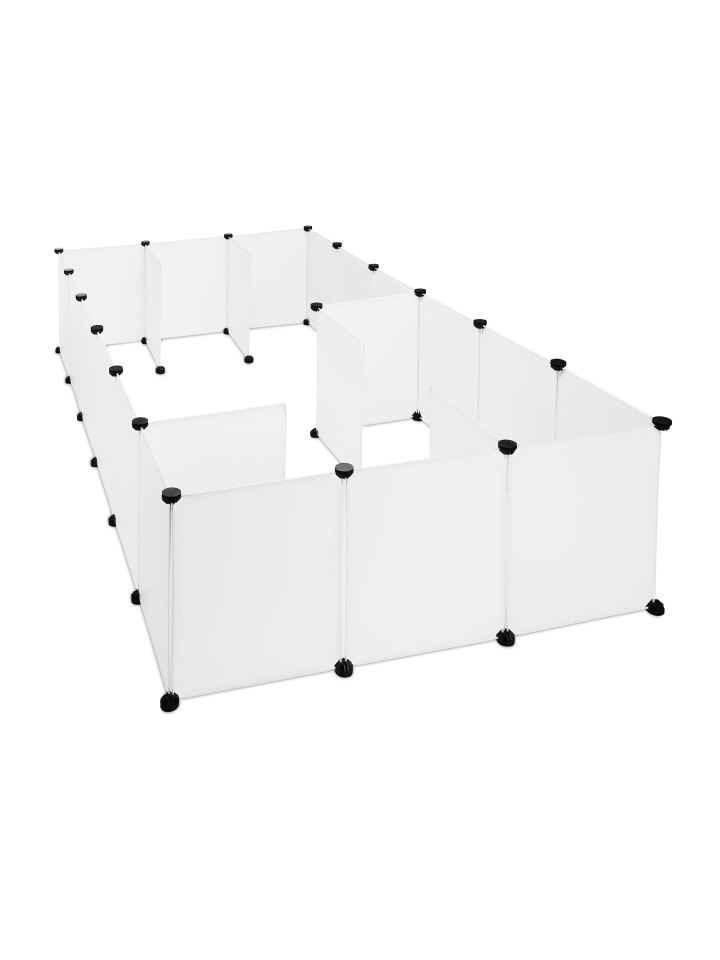 relaxdays Freilaufgehege in Weiß - (B)110 x (H)92 x (T)110 cm günstig kaufen onesize