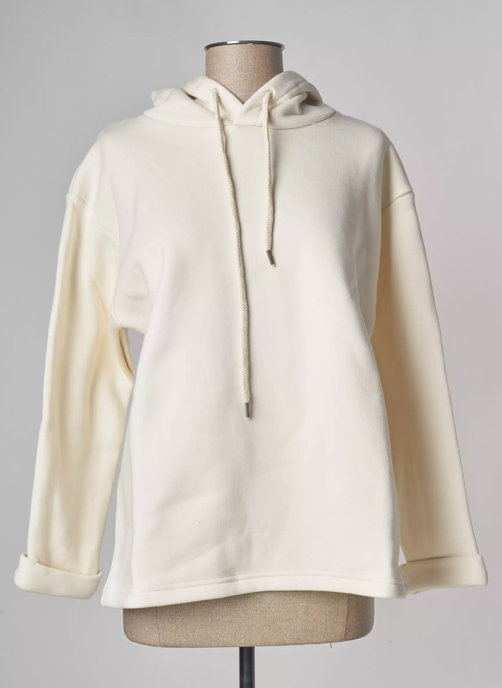 Lazy   Cosy Sweat Capuche Femme couleur beige