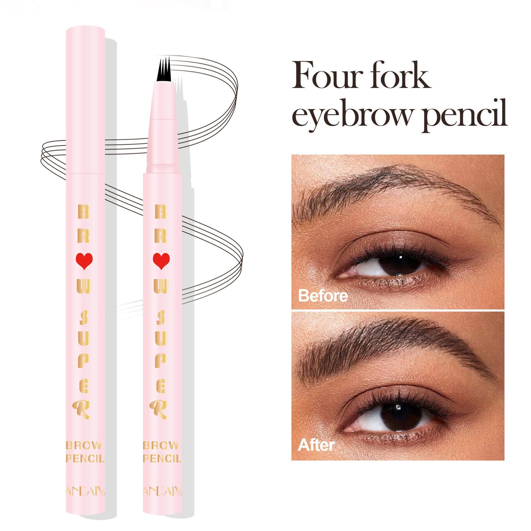 Haiaveng Augenbrauen-Stift Augenbrauenstift Wasserfest,Augenbrauenstift microblading effekt, Eyebrow Pencil mit Naturhaareffekt