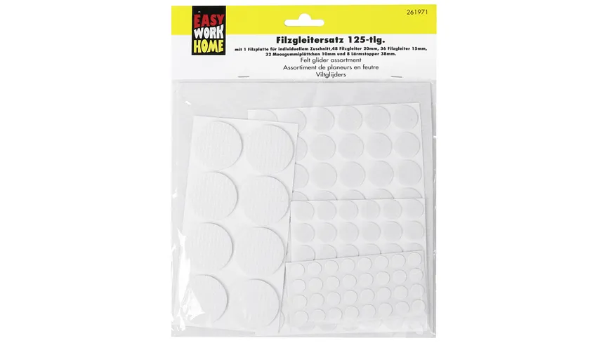 EASY WORK Filzgleitersatz 125-teilig