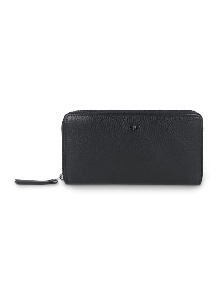 Police Geldbörse Leder 19 cm in black günstig kaufen onesize